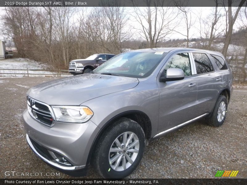 Billet / Black 2019 Dodge Durango SXT AWD