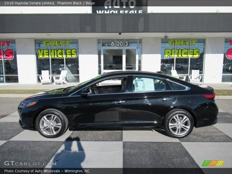 Phantom Black / Beige 2018 Hyundai Sonata Limited