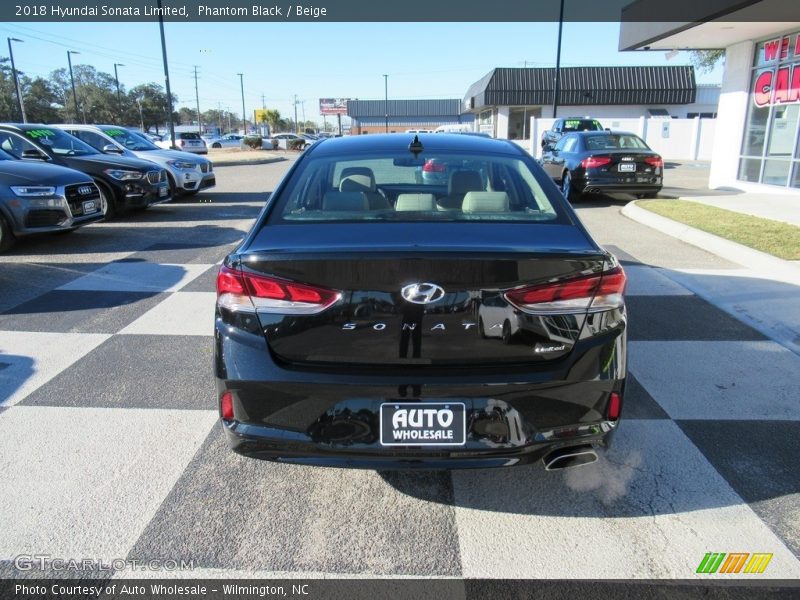 Phantom Black / Beige 2018 Hyundai Sonata Limited