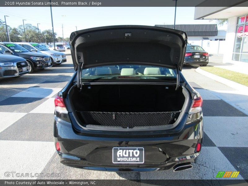 Phantom Black / Beige 2018 Hyundai Sonata Limited
