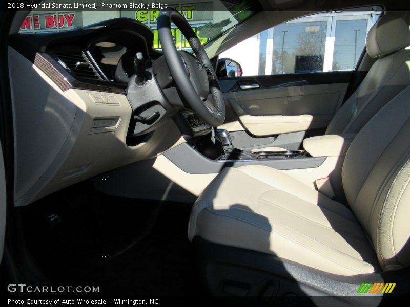 Phantom Black / Beige 2018 Hyundai Sonata Limited