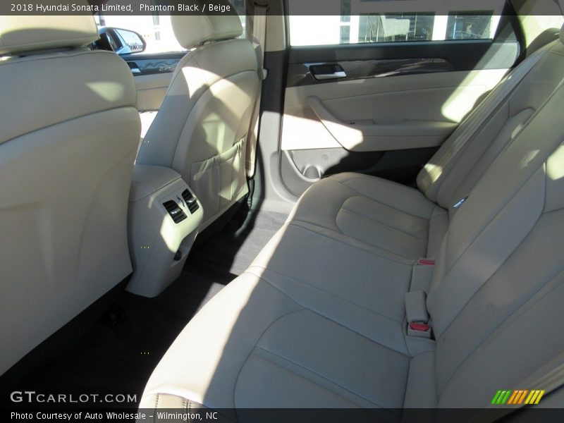 Phantom Black / Beige 2018 Hyundai Sonata Limited