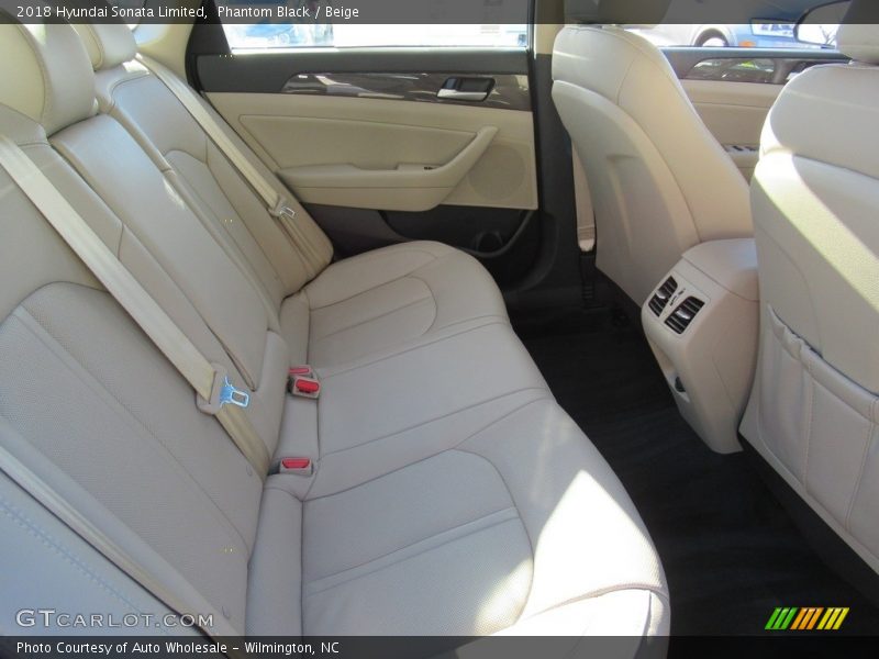 Phantom Black / Beige 2018 Hyundai Sonata Limited