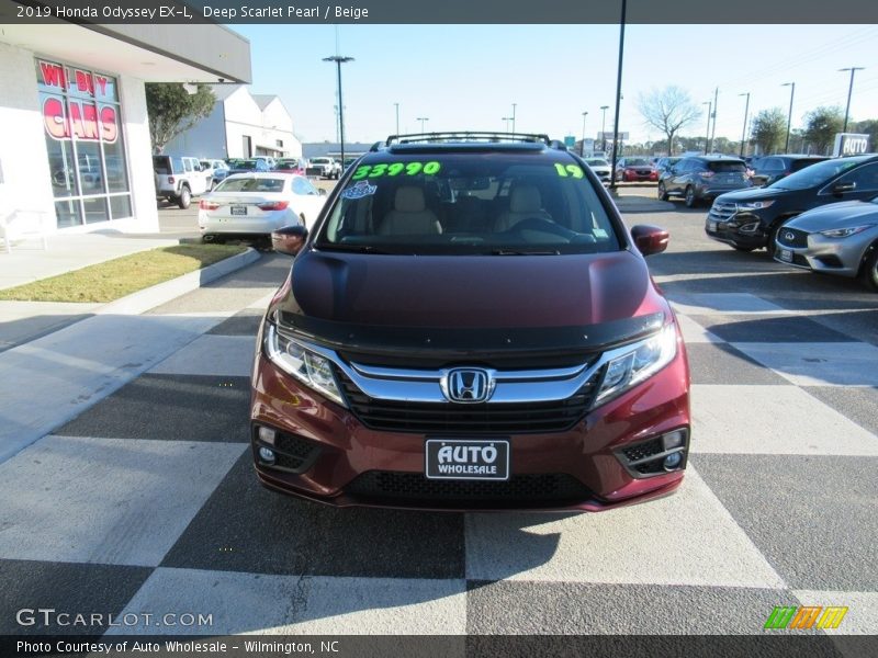Deep Scarlet Pearl / Beige 2019 Honda Odyssey EX-L