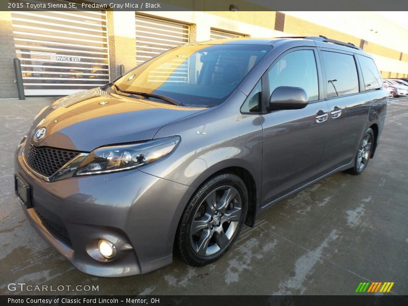 Predawn Gray Mica / Black 2015 Toyota Sienna SE