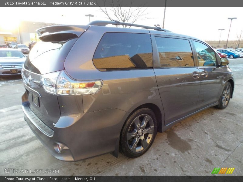 Predawn Gray Mica / Black 2015 Toyota Sienna SE