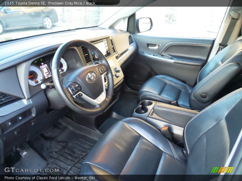 Predawn Gray Mica / Black 2015 Toyota Sienna SE