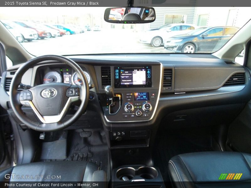 Predawn Gray Mica / Black 2015 Toyota Sienna SE