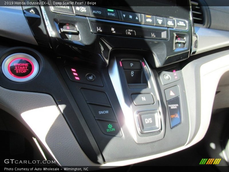 Deep Scarlet Pearl / Beige 2019 Honda Odyssey EX-L