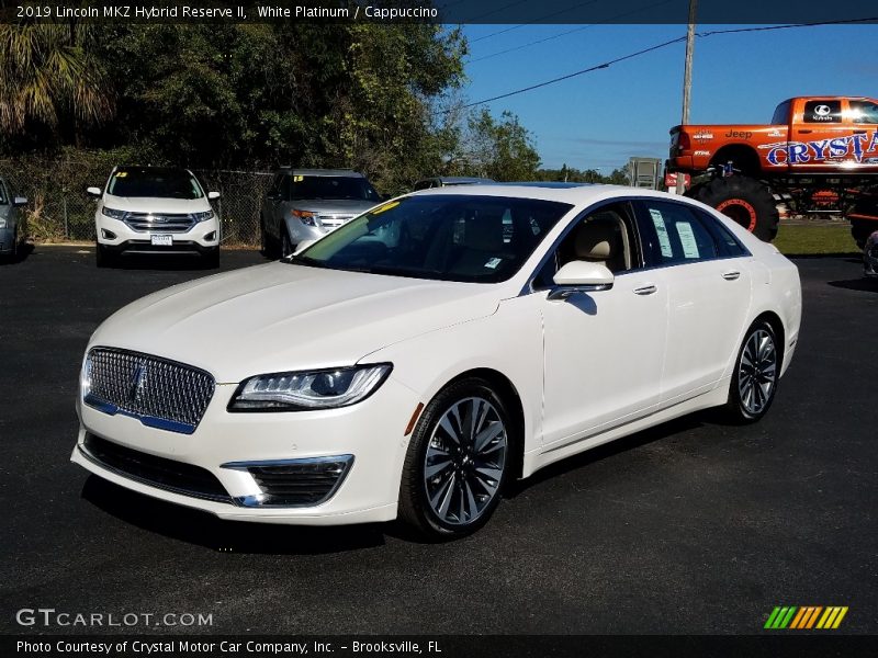 White Platinum / Cappuccino 2019 Lincoln MKZ Hybrid Reserve II