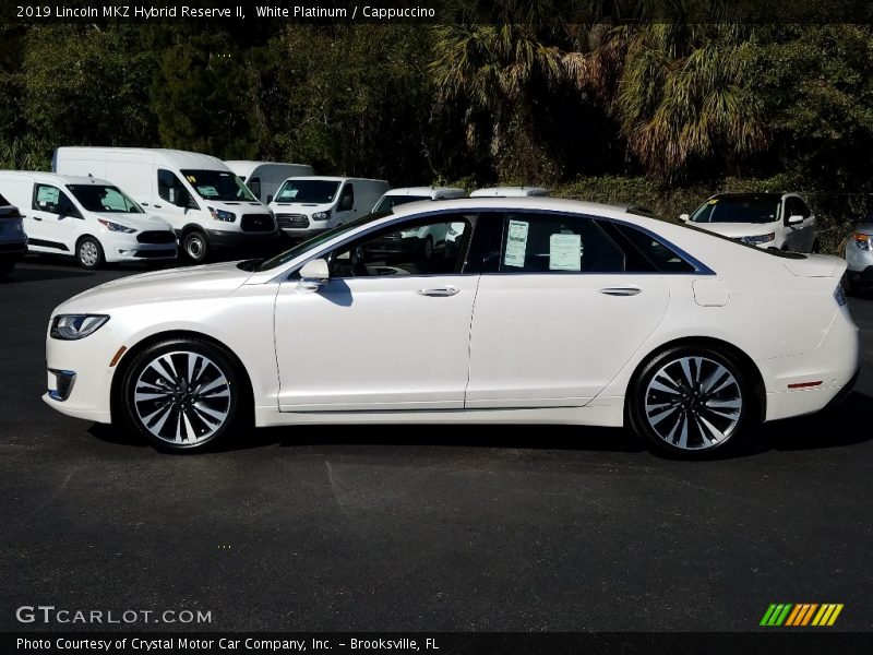 White Platinum / Cappuccino 2019 Lincoln MKZ Hybrid Reserve II