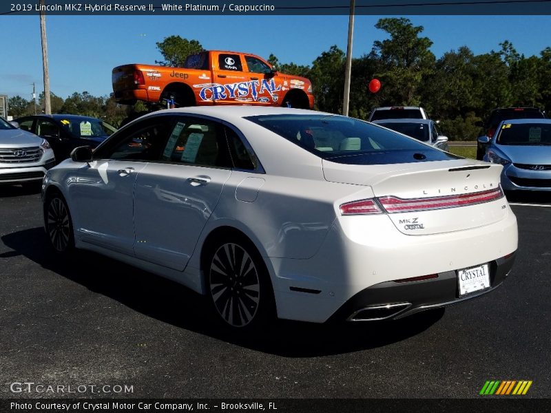 White Platinum / Cappuccino 2019 Lincoln MKZ Hybrid Reserve II