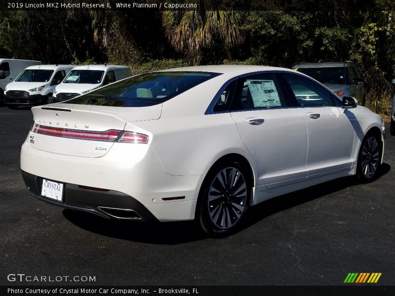 White Platinum / Cappuccino 2019 Lincoln MKZ Hybrid Reserve II