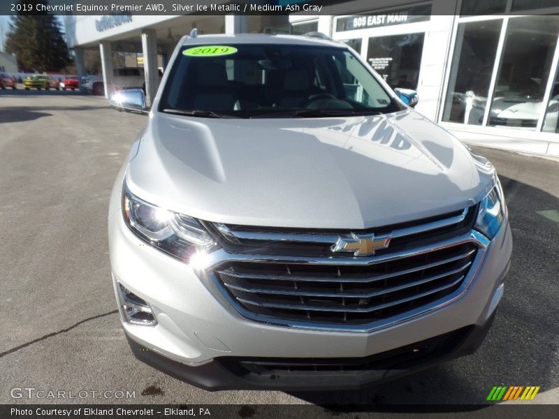 Silver Ice Metallic / Medium Ash Gray 2019 Chevrolet Equinox Premier AWD
