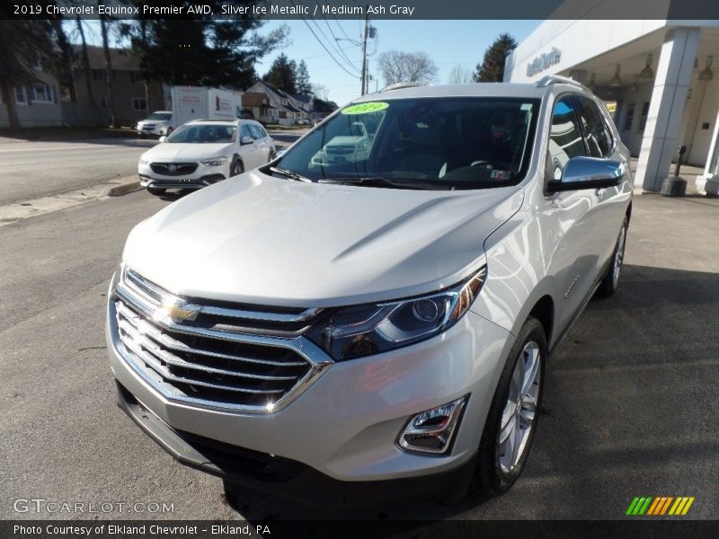 Silver Ice Metallic / Medium Ash Gray 2019 Chevrolet Equinox Premier AWD