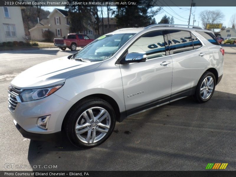 Silver Ice Metallic / Medium Ash Gray 2019 Chevrolet Equinox Premier AWD
