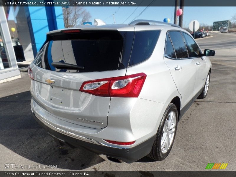 Silver Ice Metallic / Medium Ash Gray 2019 Chevrolet Equinox Premier AWD