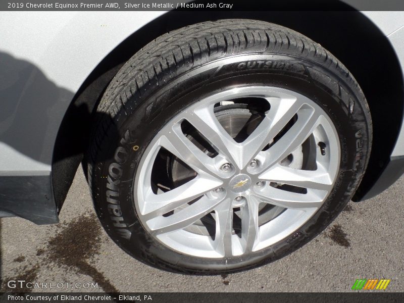 Silver Ice Metallic / Medium Ash Gray 2019 Chevrolet Equinox Premier AWD
