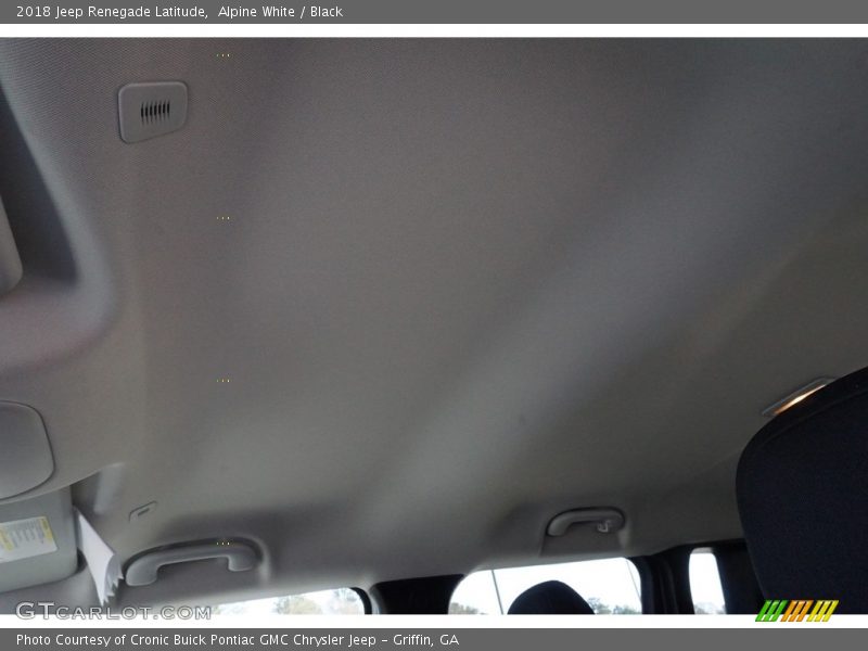 Alpine White / Black 2018 Jeep Renegade Latitude