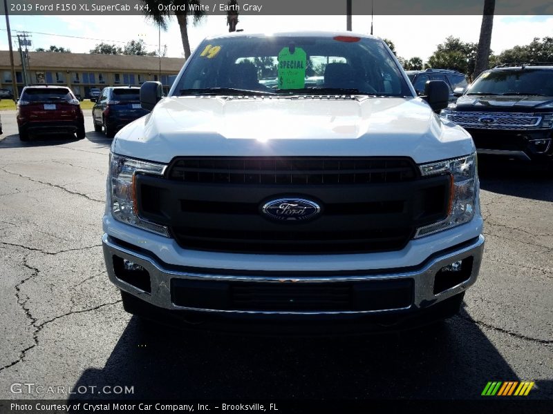 Oxford White / Earth Gray 2019 Ford F150 XL SuperCab 4x4