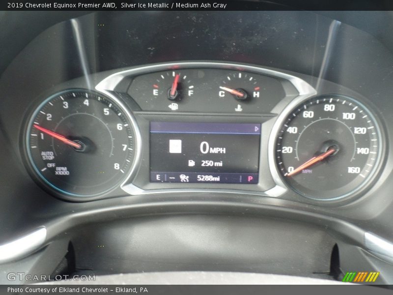 Silver Ice Metallic / Medium Ash Gray 2019 Chevrolet Equinox Premier AWD