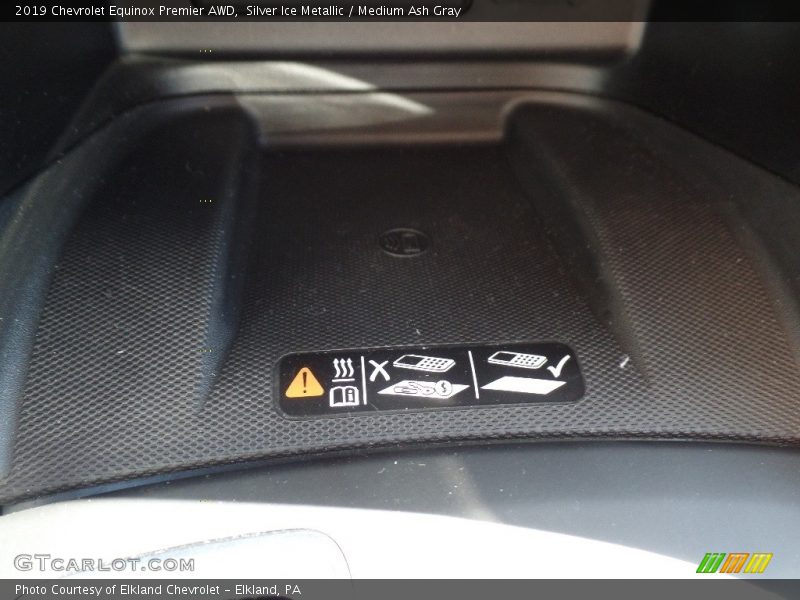 Silver Ice Metallic / Medium Ash Gray 2019 Chevrolet Equinox Premier AWD