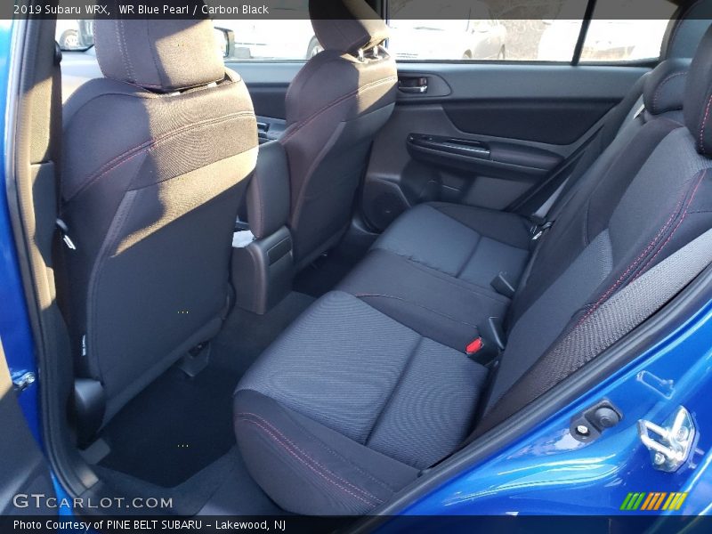 Rear Seat of 2019 WRX 