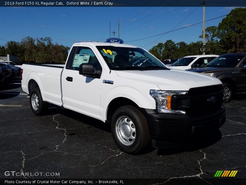 Oxford White / Earth Gray 2019 Ford F150 XL Regular Cab