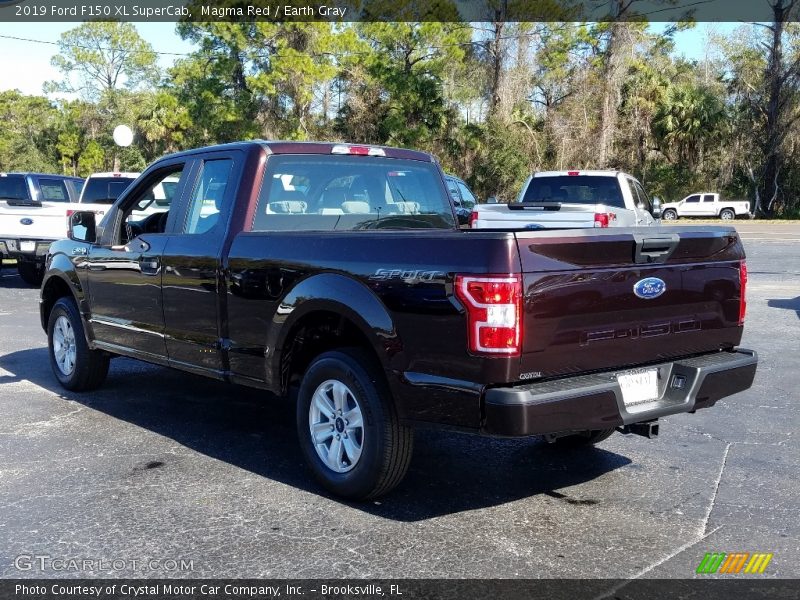 Magma Red / Earth Gray 2019 Ford F150 XL SuperCab