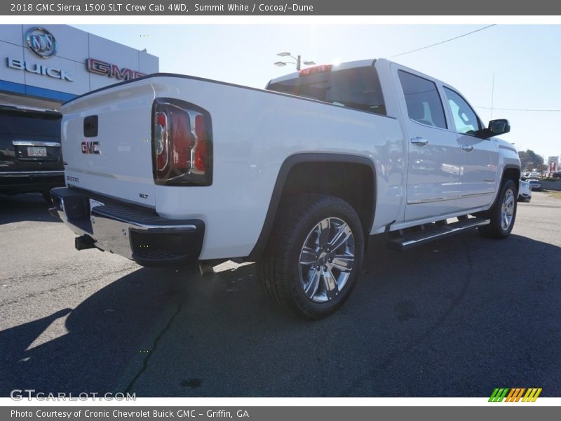 Summit White / Cocoa/­Dune 2018 GMC Sierra 1500 SLT Crew Cab 4WD
