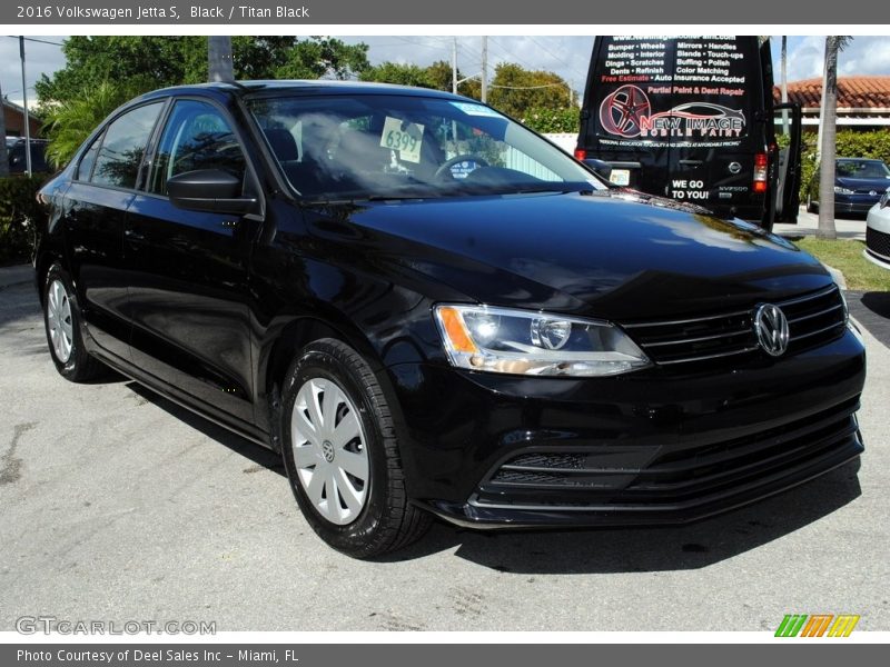 Black / Titan Black 2016 Volkswagen Jetta S