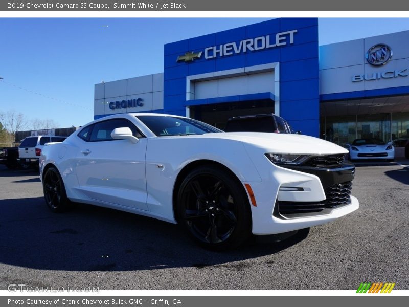 Summit White / Jet Black 2019 Chevrolet Camaro SS Coupe