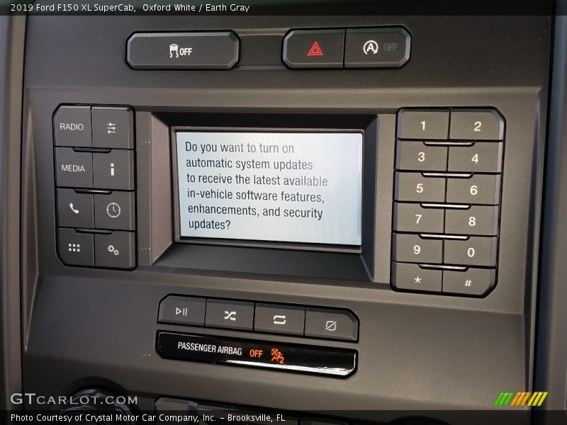 Oxford White / Earth Gray 2019 Ford F150 XL SuperCab