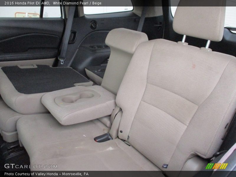 White Diamond Pearl / Beige 2016 Honda Pilot EX AWD