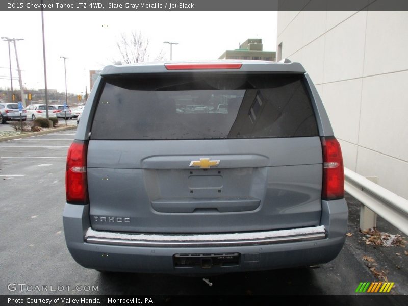 Slate Gray Metallic / Jet Black 2015 Chevrolet Tahoe LTZ 4WD
