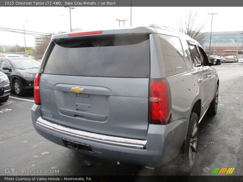 Slate Gray Metallic / Jet Black 2015 Chevrolet Tahoe LTZ 4WD