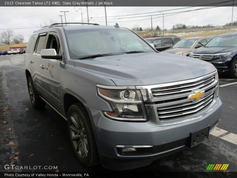 Slate Gray Metallic / Jet Black 2015 Chevrolet Tahoe LTZ 4WD
