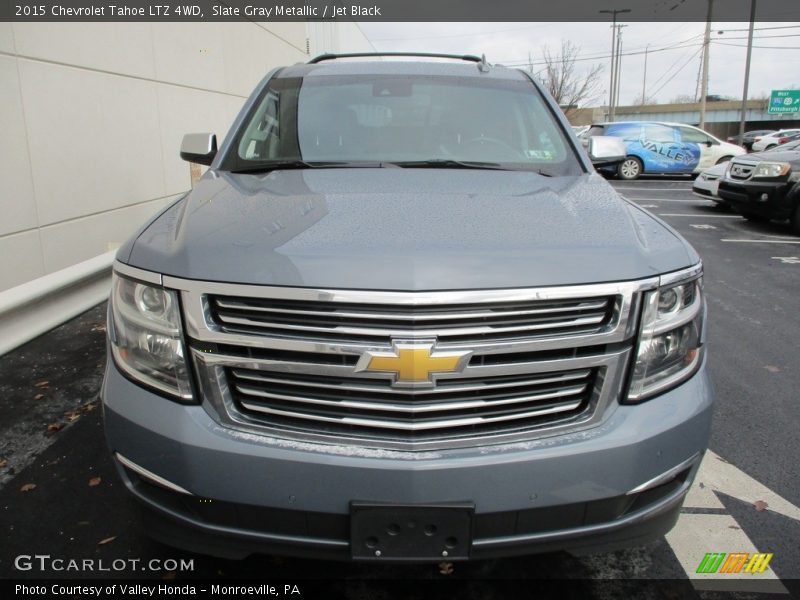 Slate Gray Metallic / Jet Black 2015 Chevrolet Tahoe LTZ 4WD