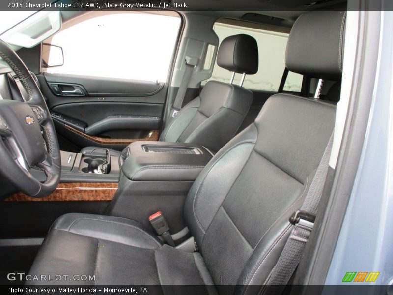 Slate Gray Metallic / Jet Black 2015 Chevrolet Tahoe LTZ 4WD