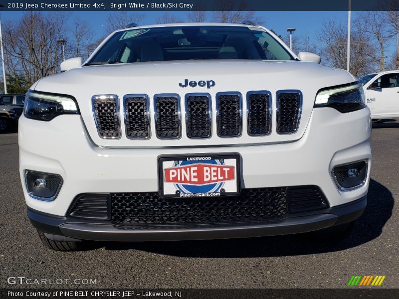 Bright White / Black/Ski Grey 2019 Jeep Cherokee Limited 4x4