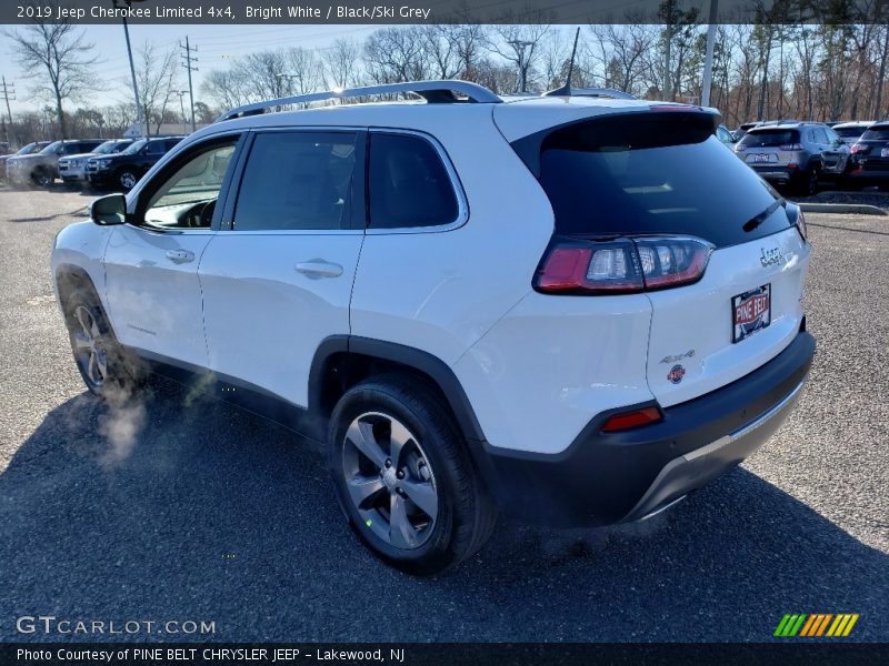 Bright White / Black/Ski Grey 2019 Jeep Cherokee Limited 4x4