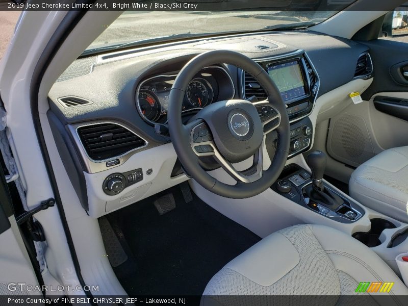 Bright White / Black/Ski Grey 2019 Jeep Cherokee Limited 4x4