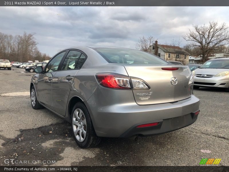 Liquid Silver Metallic / Black 2011 Mazda MAZDA3 i Sport 4 Door