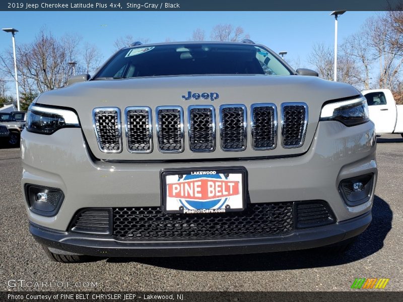 Sting-Gray / Black 2019 Jeep Cherokee Latitude Plus 4x4
