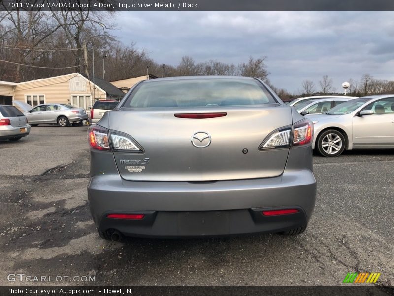Liquid Silver Metallic / Black 2011 Mazda MAZDA3 i Sport 4 Door
