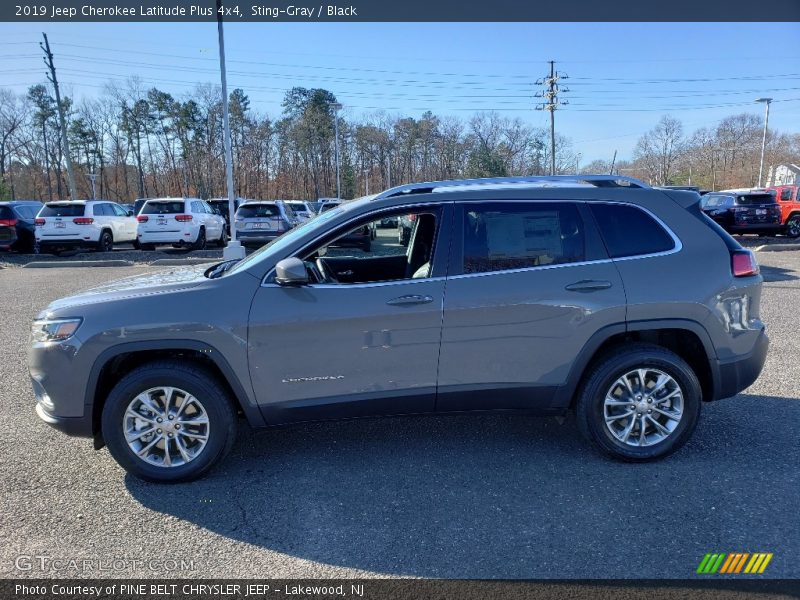 Sting-Gray / Black 2019 Jeep Cherokee Latitude Plus 4x4