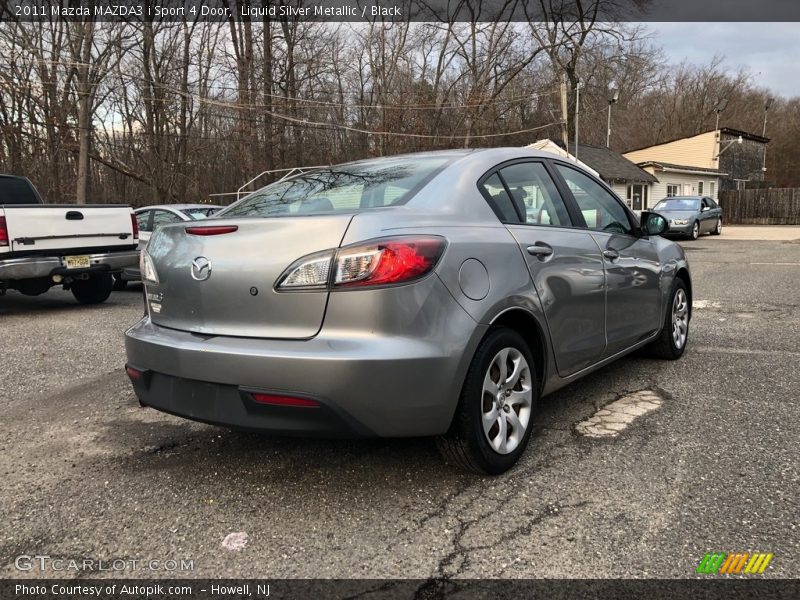 Liquid Silver Metallic / Black 2011 Mazda MAZDA3 i Sport 4 Door