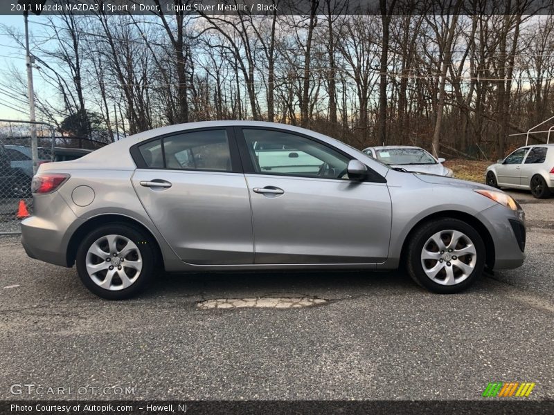 Liquid Silver Metallic / Black 2011 Mazda MAZDA3 i Sport 4 Door