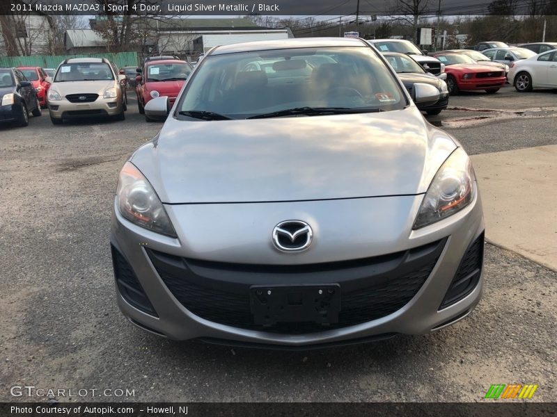 Liquid Silver Metallic / Black 2011 Mazda MAZDA3 i Sport 4 Door