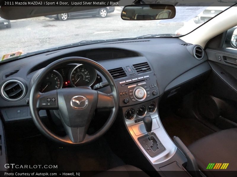 Liquid Silver Metallic / Black 2011 Mazda MAZDA3 i Sport 4 Door